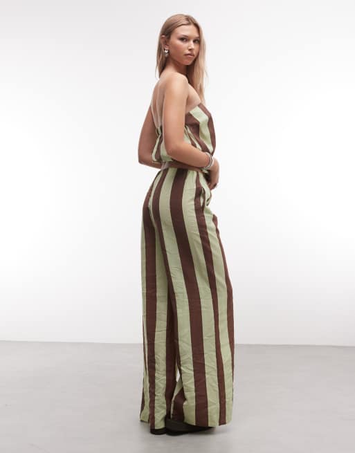 ASOS DESIGN - Pantalon d'ensemble ample à enfiler avec rayures et fente, 5 de 5