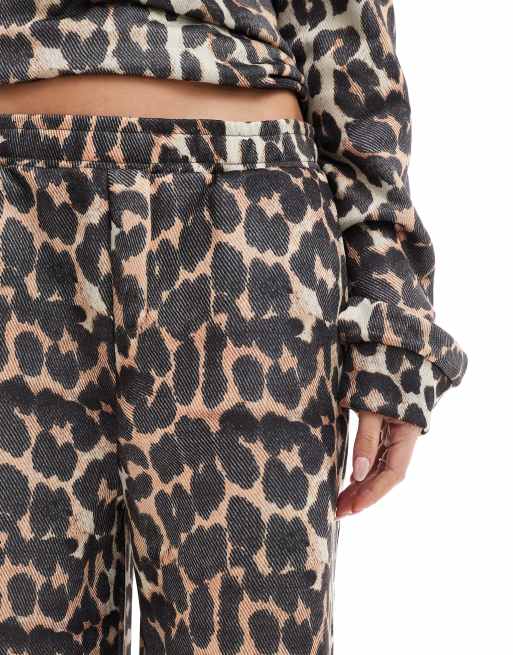 ASOS DESIGN - Pantalon d'ensemble ample à imprimé léopard, 5 de 5
