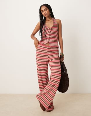 ASOS DESIGN - Pantalon d'ensemble ample à rayures - view 1