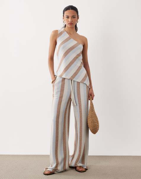 ASOS DESIGN - Pantalon d'ensemble ample à rayures - view 1