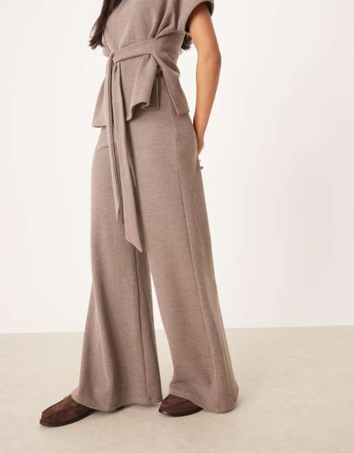 ASOS DESIGN - Pantalon d'ensemble ample et ultra doux - Moka, 3 de 5