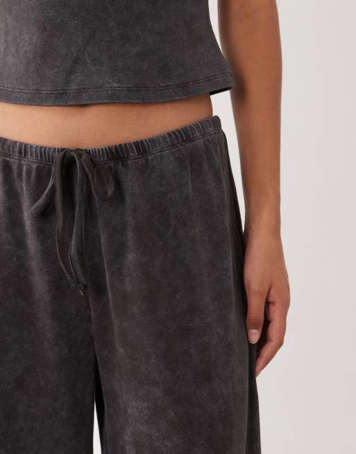 ASOS DESIGN - Pantalon d'ensemble côtelé à taille nouée - Marron délavé, 3 de 5