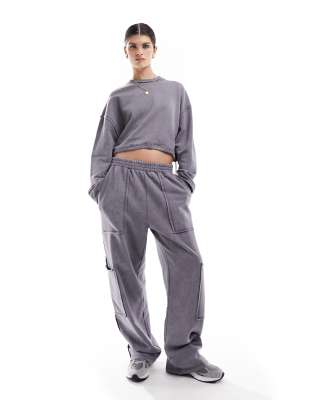 ASOS DESIGN co-ord utility joggers in charcoal  - ASOS Price Checker