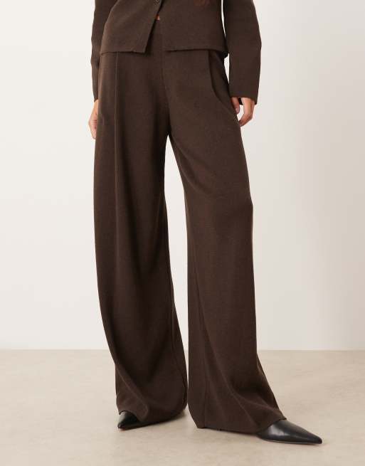 ASOS DESIGN - Pantalon d'ensemble en maille - Marron, 2 de 5