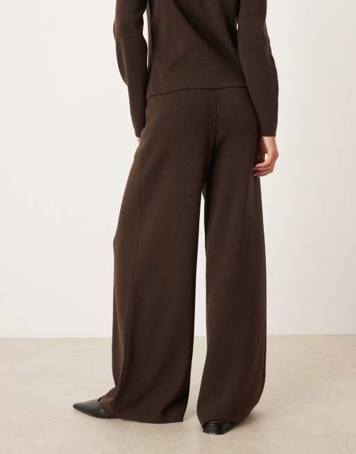 ASOS DESIGN - Pantalon d'ensemble en maille - Marron, 4 de 5