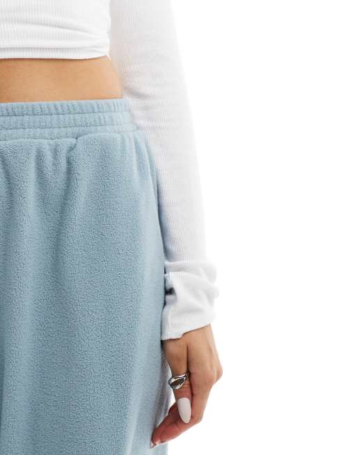 ASOS DESIGN - Pantalon d'ensemble en polaire - Bleu pâle, 4 de 5