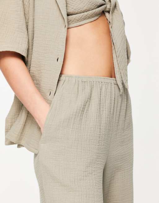 Pantalon gaze de coton Femme - … curated on LTK