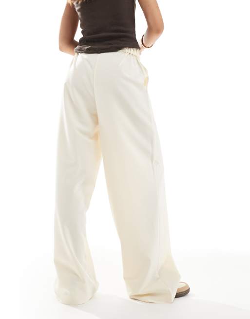 ASOS DESIGN - Pantalon droit ajusté coupe décontractée - Crème, 4 de 5