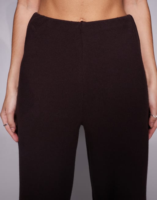 ASOS DESIGN - Pantalon droit brossé et côtelé - Marron, 4 de 5