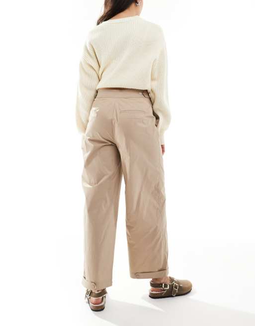 ASOS DESIGN - Pantalon droit coupe fonctionnelle épurée - Taupe, 3 de 5