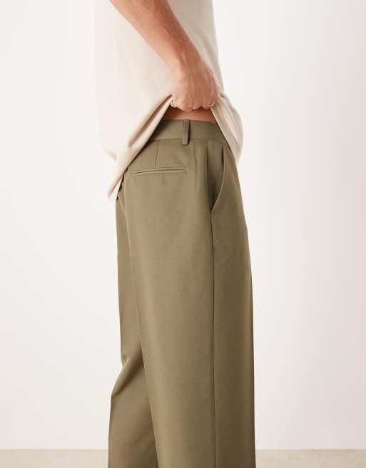 ASOS DESIGN - Pantalon droit habillé coupe raccourcie - Marron, 2 de 5