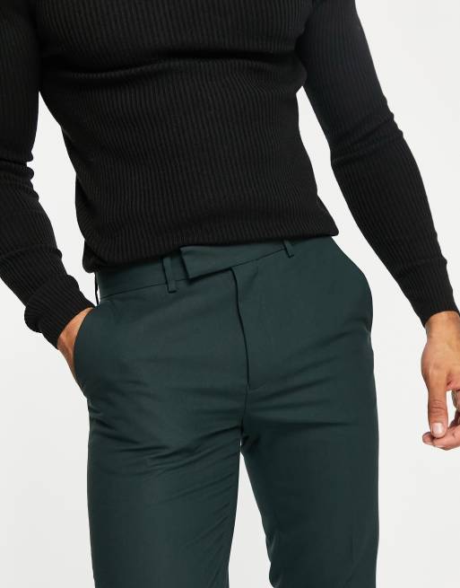 ASOS DESIGN - Pantalon élégant ajusté - Vert forêt, 2 de 4