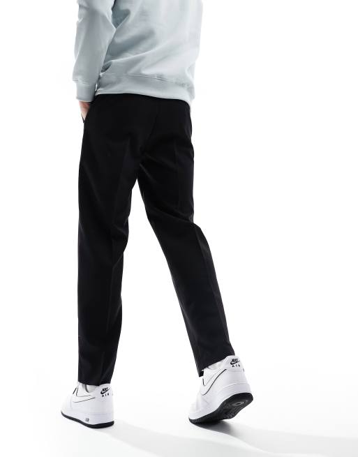 ASOS DESIGN Pantalon elegant coupe droite Noir ASOS
