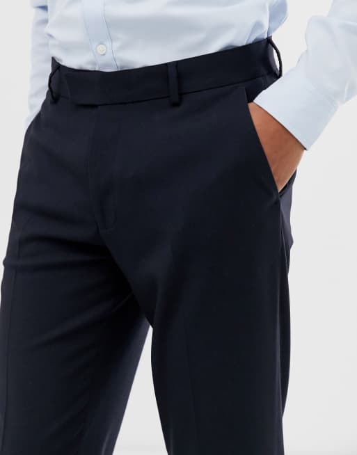 ASOS DESIGN - Pantalon élégant skinny - Bleu marine, 3 de 4