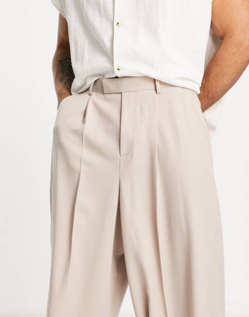 ASOS DESIGN - Pantalon élégant ultra ample - Taupe, 4 de 4
