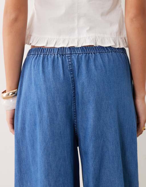 ASOS DESIGN - Pantalon en jean coupe ballon - Délavage moyen épuré, 4 de 5
