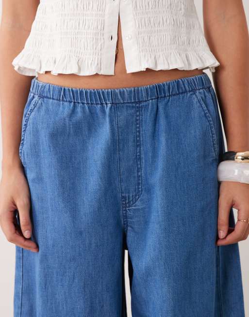 ASOS DESIGN - Pantalon en jean coupe ballon - Délavage moyen épuré, 5 de 5