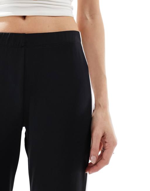 ASOS DESIGN - Pantalon évasé à couture contrastée - Noir, 5 de 5