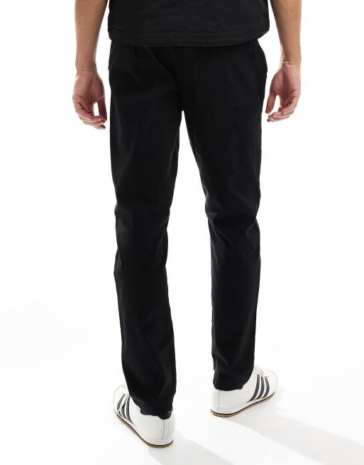 ASOS DESIGN - Pantalon fuselé à enfiler avec taille élastique - Noir , 2 de 5