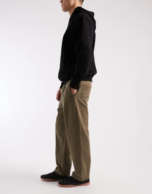ASOS DESIGN - Pantalon fuselé décontracté à poches fantaisie - Kaki, 3 de 5