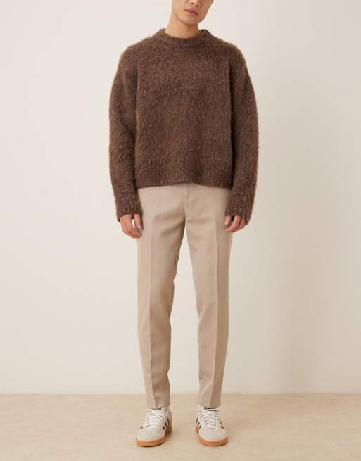 ASOS DESIGN - Pantalon fuselé élégant avec pattes réglables sur les côtés - Taupe, 2 de 5