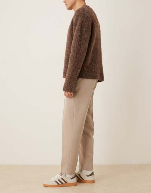 ASOS DESIGN - Pantalon fuselé élégant avec pattes réglables sur les côtés - Taupe, 3 de 5