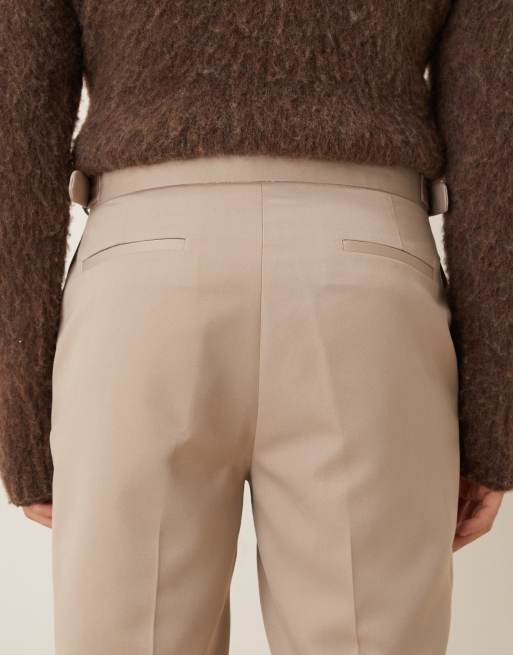 ASOS DESIGN - Pantalon fuselé élégant avec pattes réglables sur les côtés - Taupe, 5 de 5