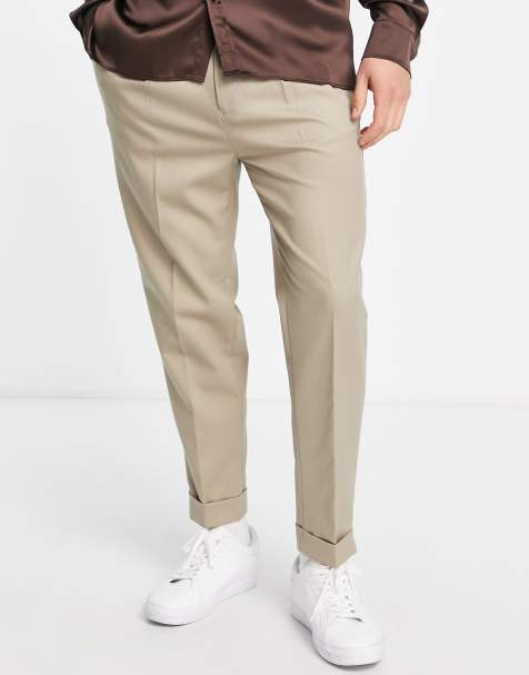 ASOS DESIGN - Pantalon fuselé élégant en sergé - Camel - view 1