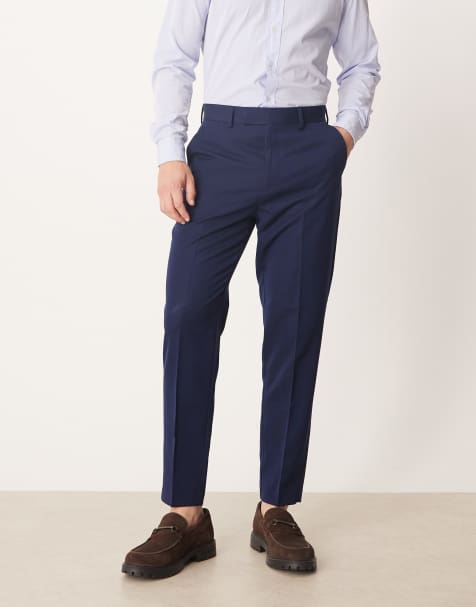 ASOS DESIGN - Pantalon fuselé habillé - Bleu marine - view 1