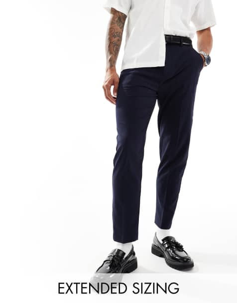 ASOS DESIGN - Pantalon fuselé habillé - Bleu marine - view 1