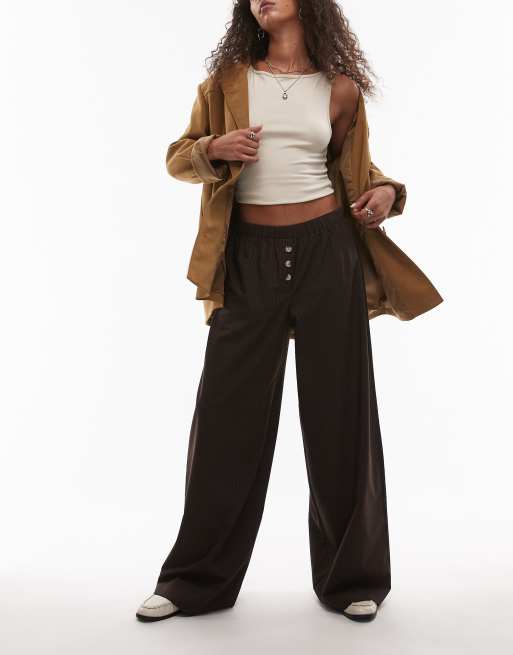 ASOS DESIGN - Pantalon habillé à enfiler - Beige