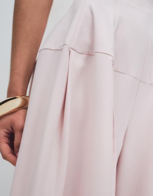 ASOS DESIGN - Pantalon habillé ample avec taille cintrée - Rose, 4 de 12