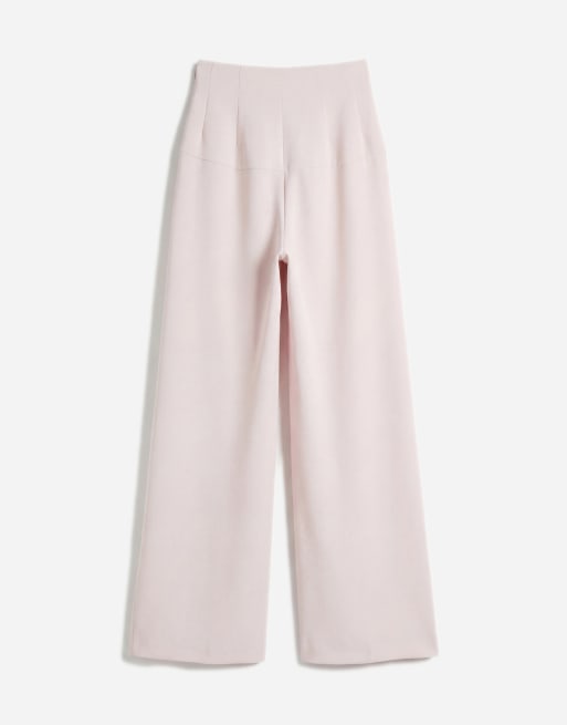 ASOS DESIGN - Pantalon habillé ample avec taille cintrée - Rose, 7 de 12