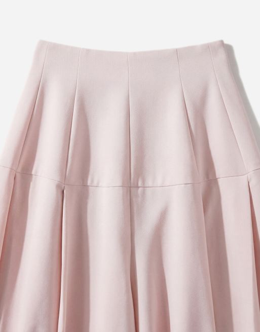 ASOS DESIGN - Pantalon habillé ample avec taille cintrée - Rose, 8 de 12