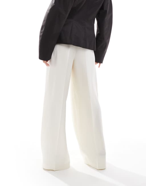 ASOS DESIGN - Pantalon habillé ample - Blanc cassé, 4 de 5