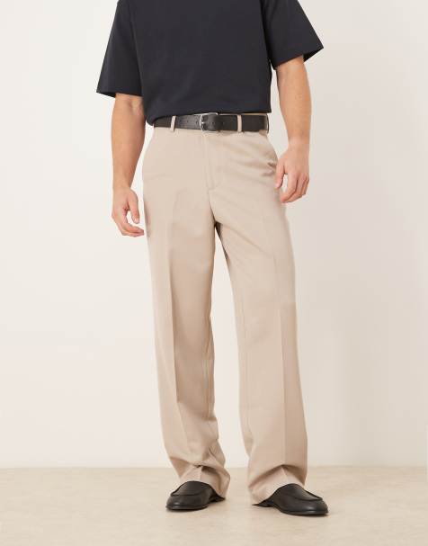 ASOS DESIGN - Pantalon habillé ample - Taupe - view 1