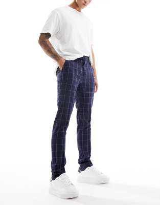 Pantalon Habillé à Carreaux Forever 21 - Coupe Slim Ajustée, Taille 30, Bordeaux/noir