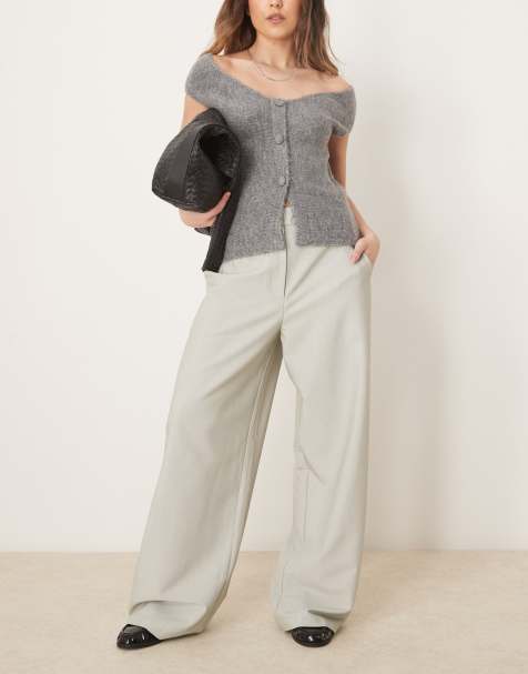 ASOS DESIGN - Pantalon habillé coupe droite décontractée - Vert sauge - view 1