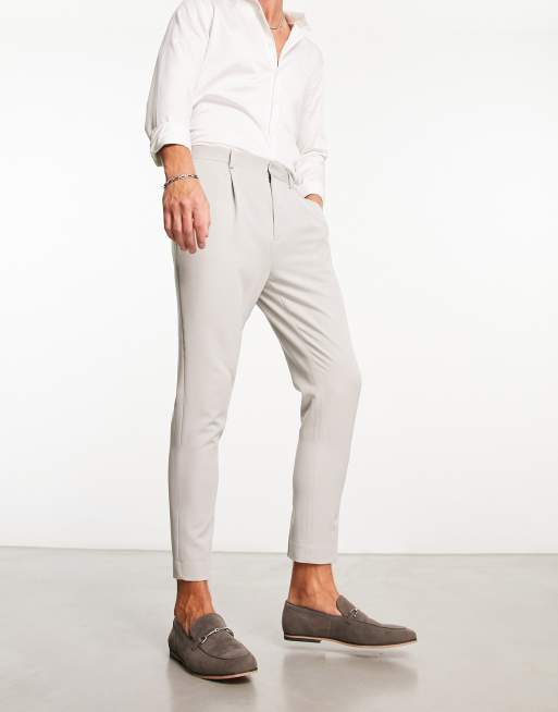 ASOS DESIGN - Pantalon habillé coupe fuselée - Gris moyen, 2 de 4