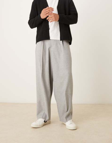 ASOS DESIGN - Pantalon habillé coupe ultra fuselée à pinces - Gris - view 1