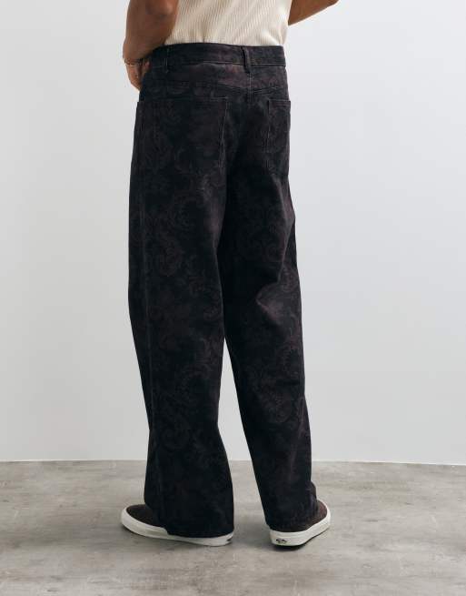 ASOS DESIGN pantalón holgado con estampado cachemir, 4 de 5