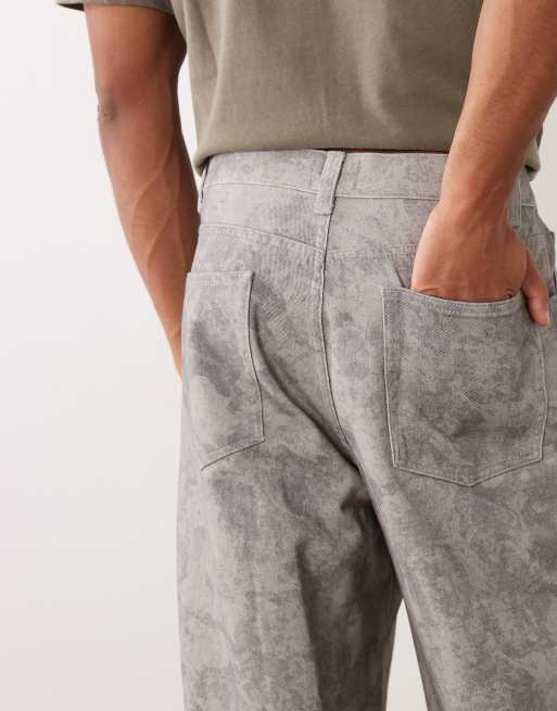 ASOS DESIGN - pantalón holgado con estampado difuso, 4 de 5