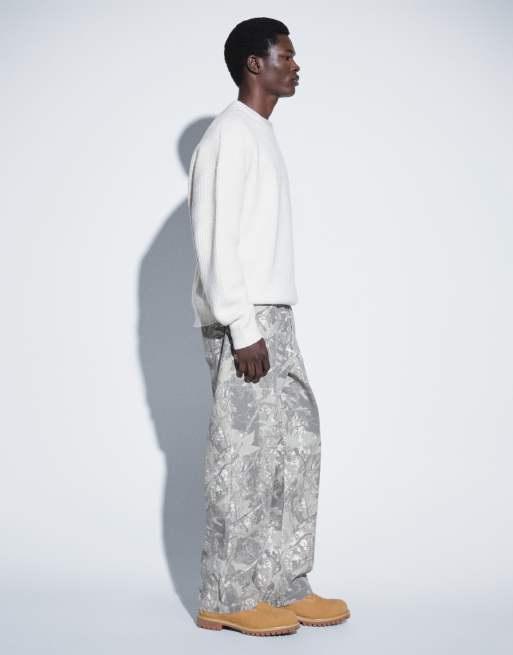 ASOS DESIGN - pantalón holgado de lona con estampado camuflaje, parte de un conjunto, 2 de 5