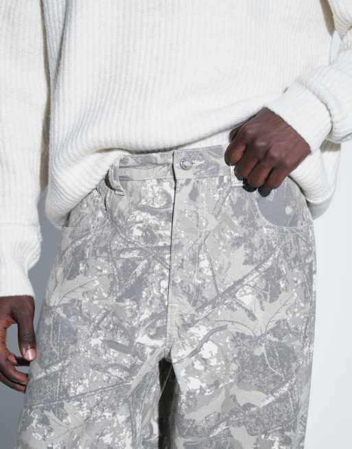 ASOS DESIGN - pantalón holgado de lona con estampado camuflaje, parte de un conjunto, 4 de 5