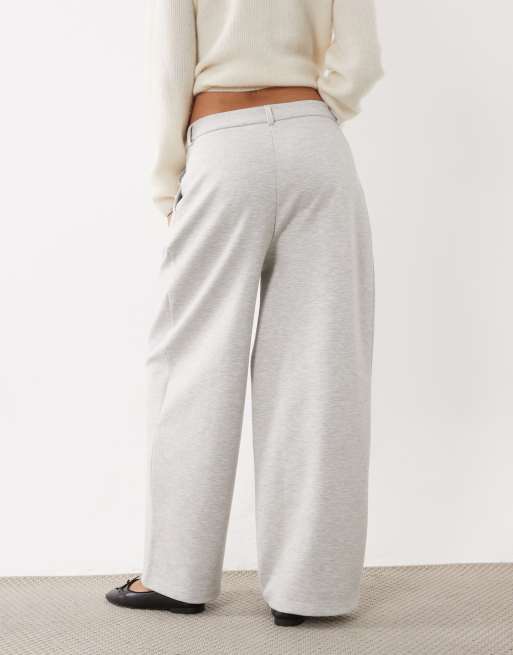 ASOS DESIGN pantalón jogger de estilo sastre de un conjunto en gris jaspeado, 5 de 5