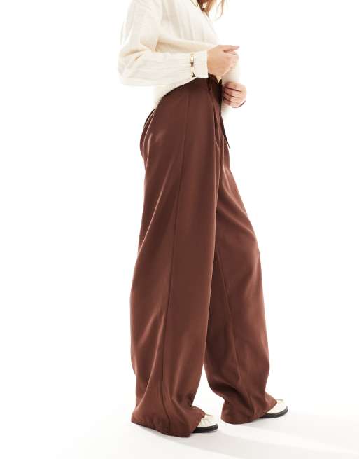 ASOS DESIGN - Pantalon large à taille ultra haute avec liens, 4 de 5