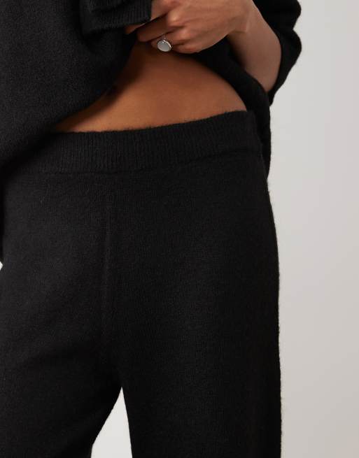ASOS DESIGN - Pantalon large d'ensemble en laine mélangée - Noir, 3 de 5