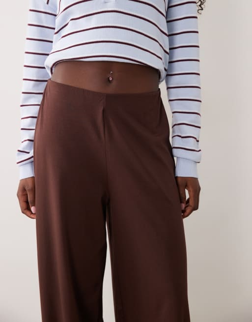 ASOS DESIGN pantalon large d'ensemble marron, 4 de 5