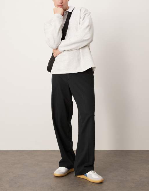 ASOS DESIGN - Pantalon large élégant avec liseré latéral - Noir, 2 de 5
