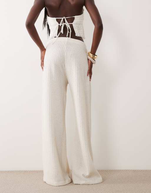 ASOS DESIGN - Pantalon large en maille texturée, 5 de 5